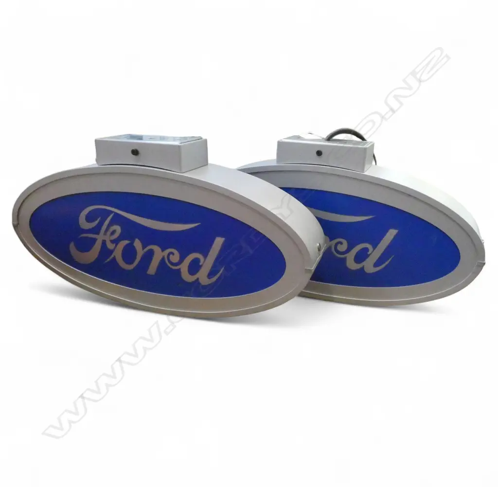 2 'FORD' ADVERTISING LAMPS W.430mm Image 1++