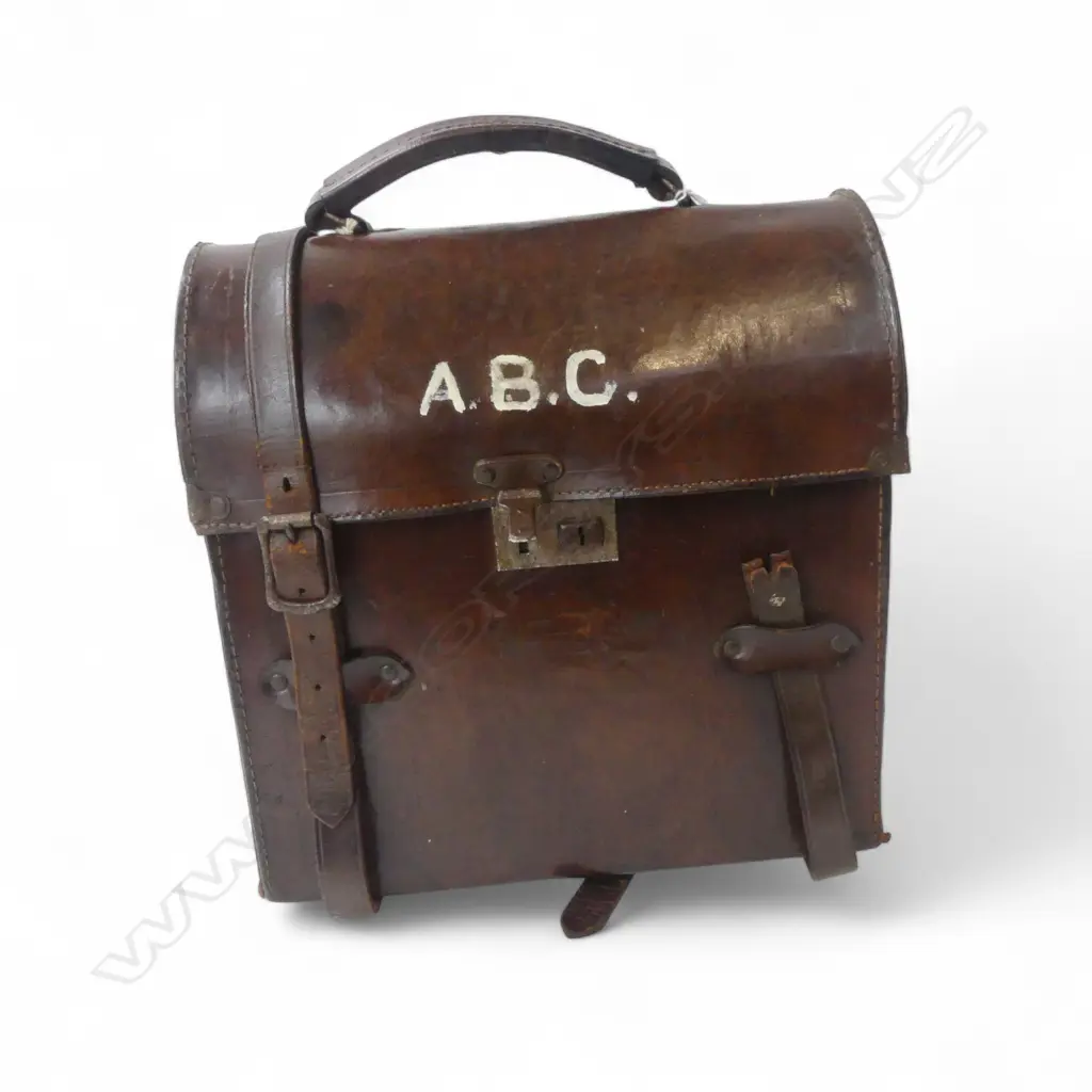 4 WOODEN BOULES IN LEATHER CARRY CASE Image 1++