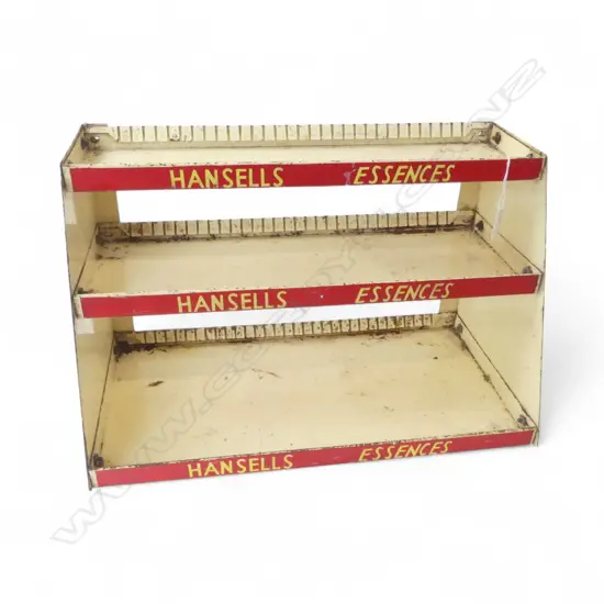 VINTAGE HANSELLS ESSENCES DISPLAY SHOP STAND 460x240x285mm