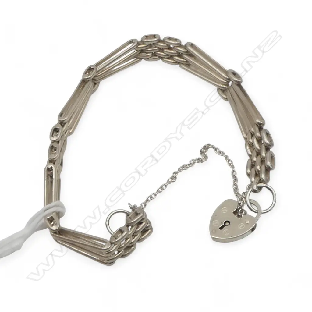 SILVER GATE LINK BRACELET Image 1++