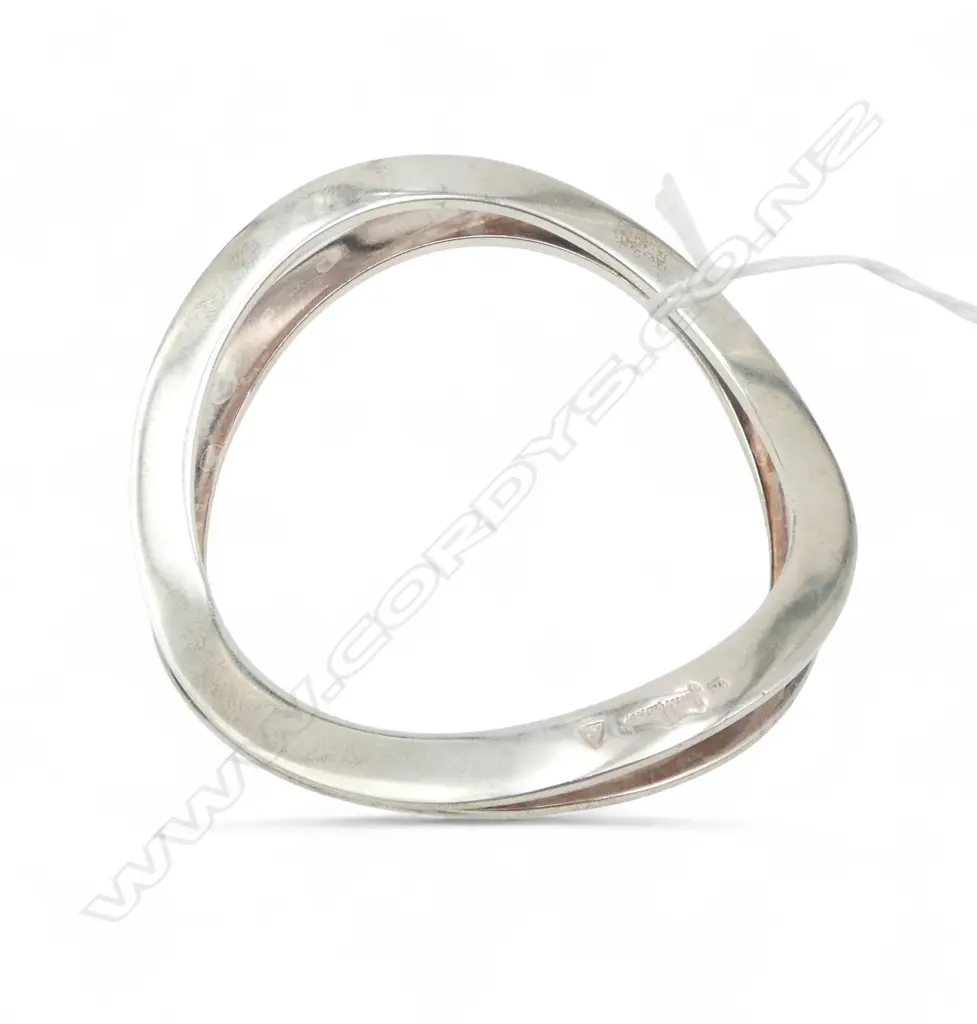 JENS HENSEN STG SILVER DESIGNER BANGLE Dia.75mm Image 1++