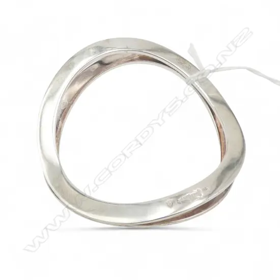 JENS HENSEN STG SILVER DESIGNER BANGLE Dia.75mm