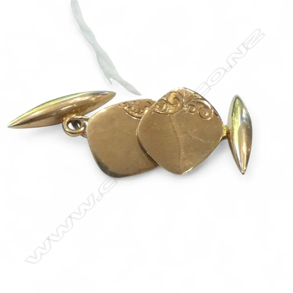 9ct GOLD CUFFLINKS 7.35gms Image 1++