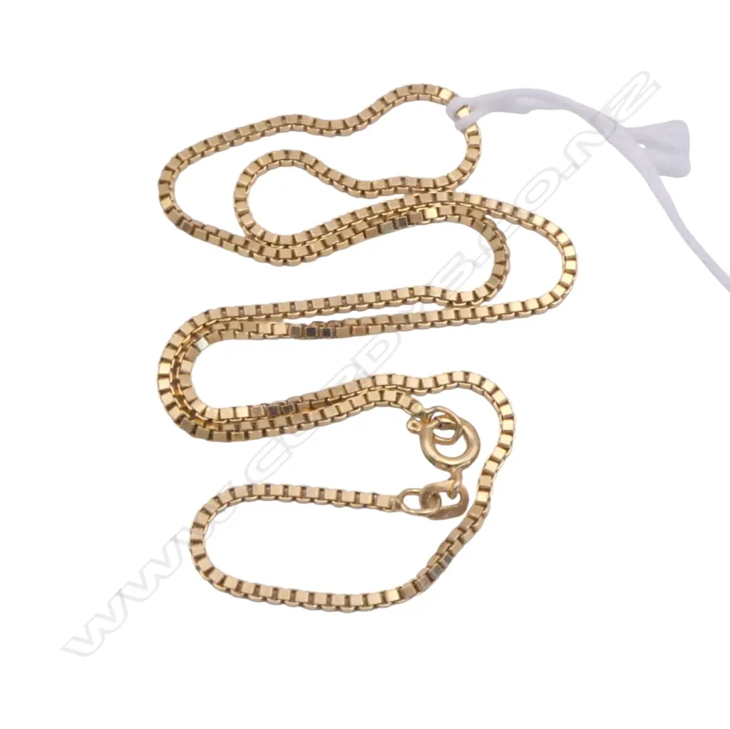 18CT YG NECKLACE L.410mm, 8.50gms Image 1++