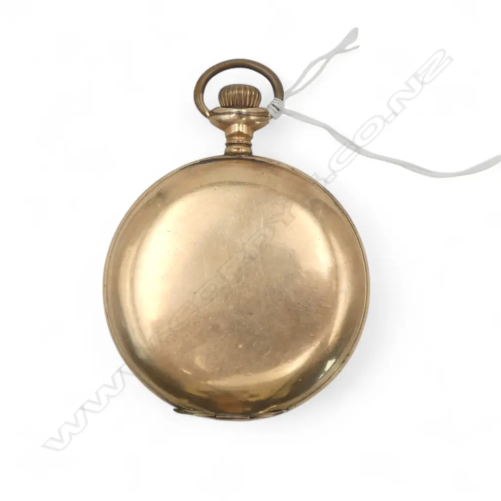 WALTHAM GENT'S HUNTER GOLD PLATED POCKET WATCH  Image 1++