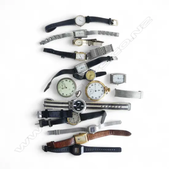 ASST. WATCHES INCL. OMEGA POCKET WATCH