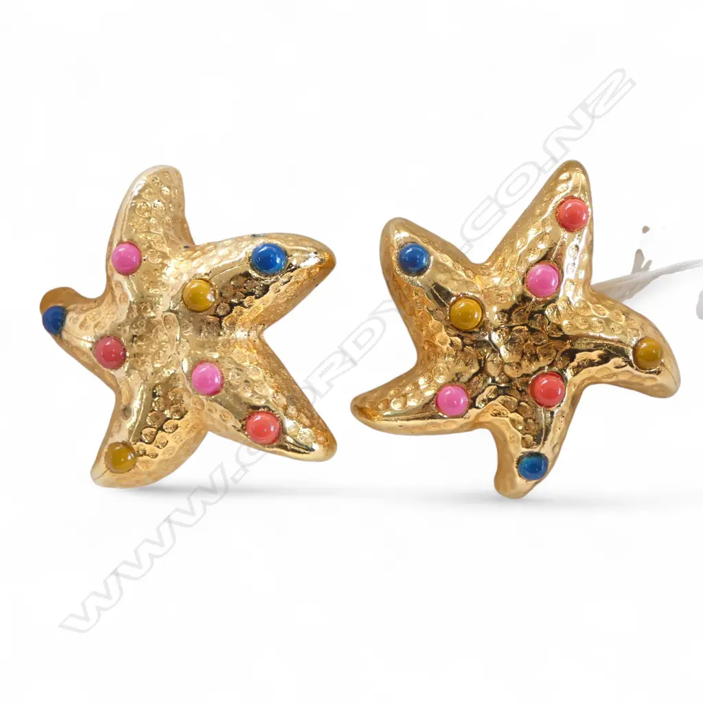 PR ESCADA GP STARFISH EARRINGS, 60mm dia w. orig. bag & box Image 1++