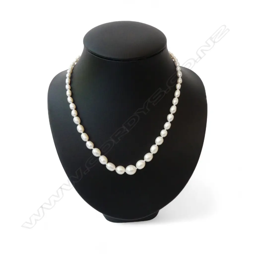STRAND GRADUATED FRESH WATER PEARLS, L.440mm Image 1++