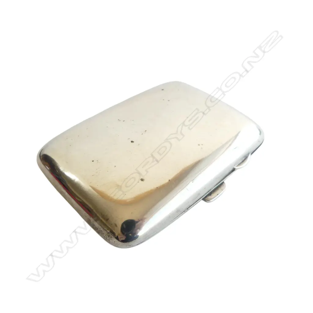 SILVER CIGARETTE CASE Birmingham 1913 60gms Image 1++