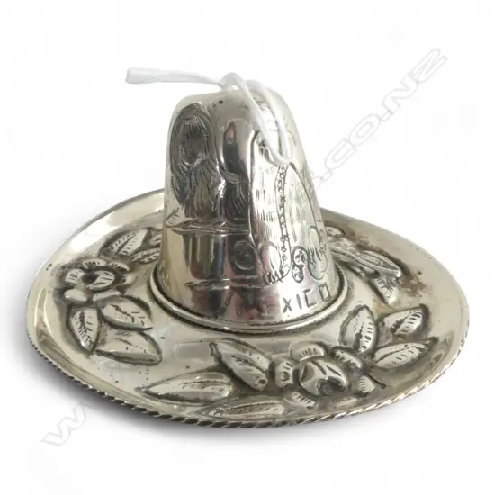MEXICAN SILVER SOMBRERO 100mm dia 66gms
