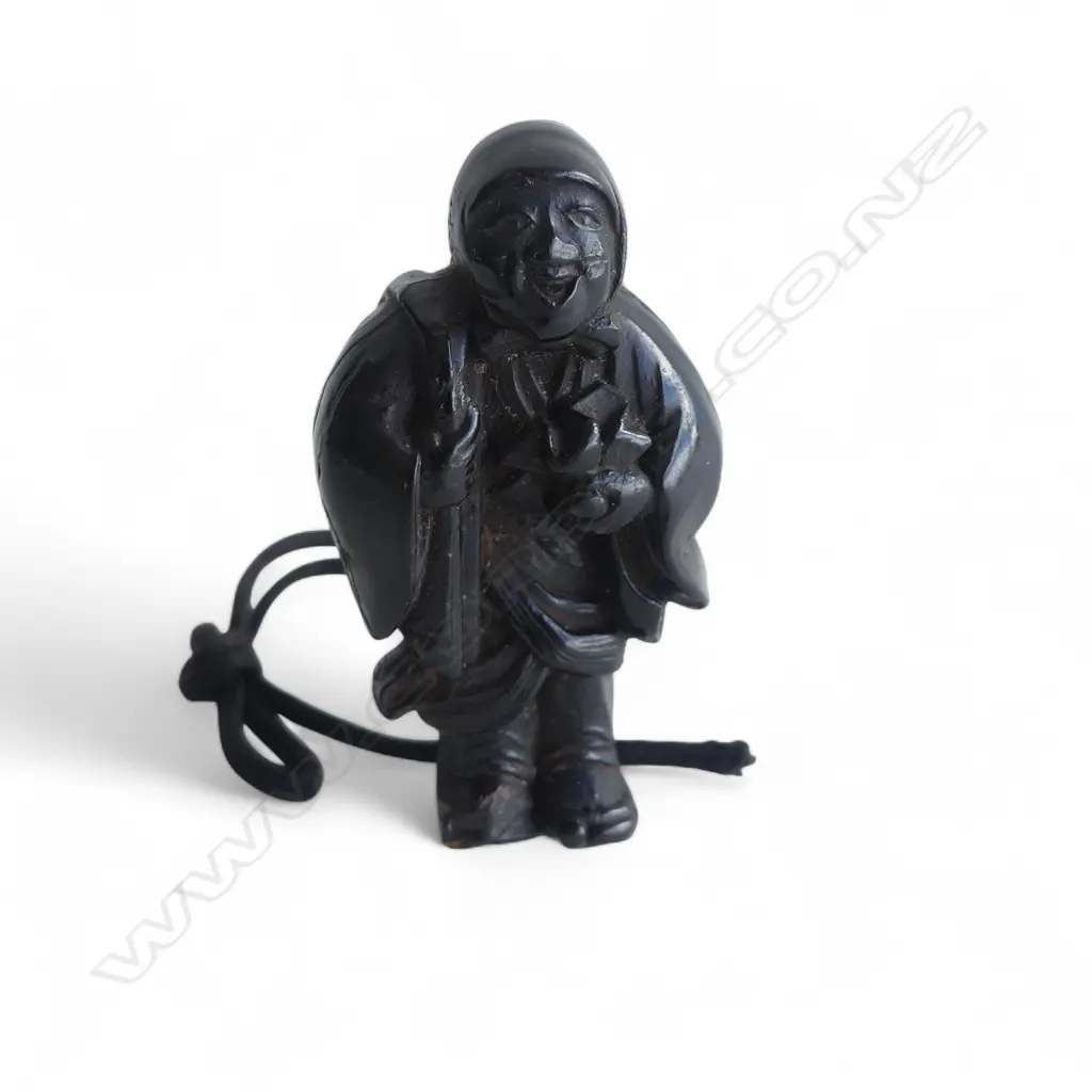 CARVED HORN NETSUKE FIGURE H.55mm Image 1++