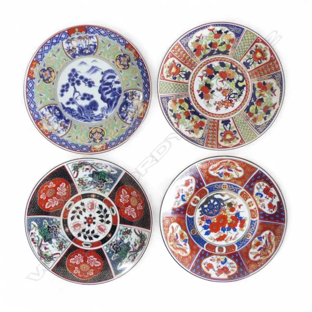 4 IMARI PLATES Dia.165mm Image 1++