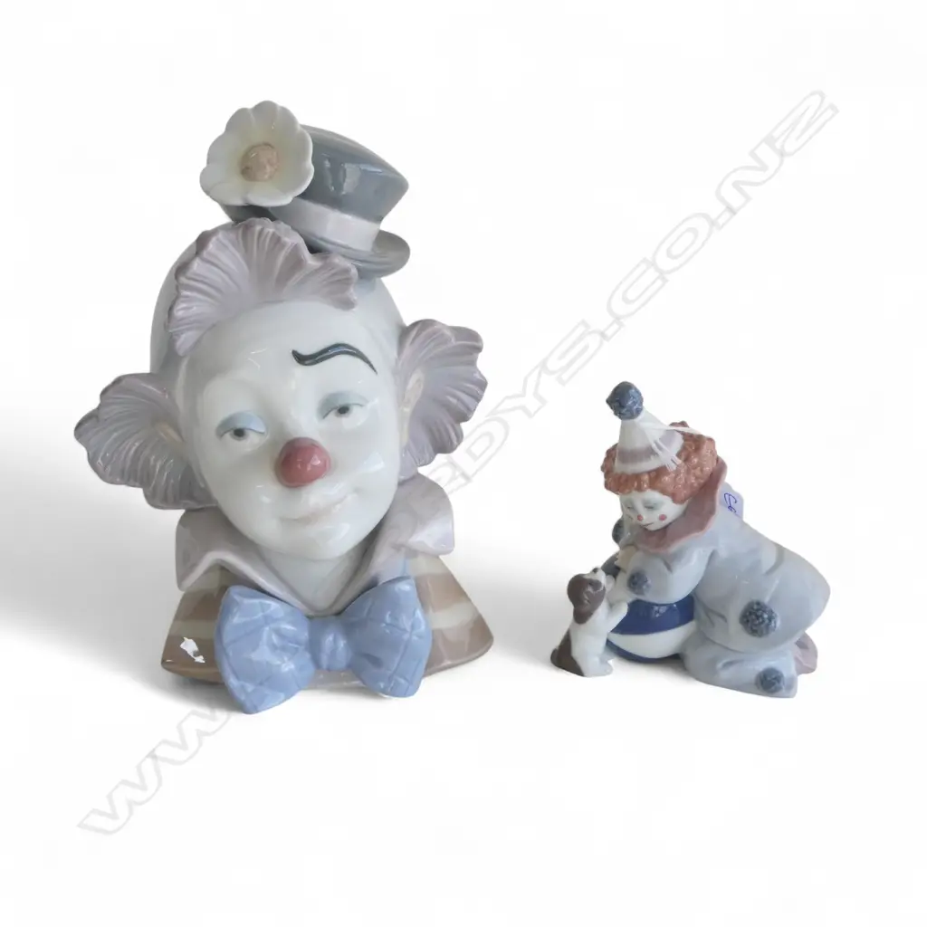 2 LLADRO CLOWNS #5610 'STAR STRUCK' H.215mm & #5278 Image 1++
