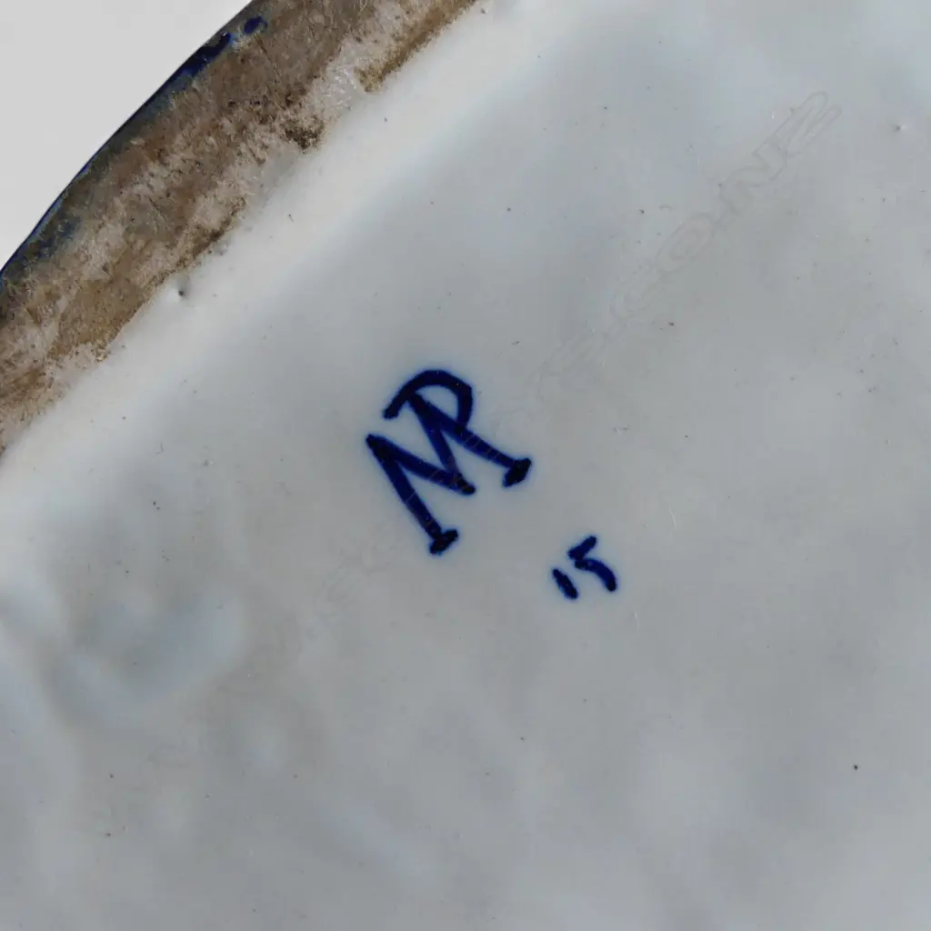 FRENCH FAIENCE CHARACTER JUG OF ADMIRAL HORATIO NELSON H.200mm some faults Image 1++