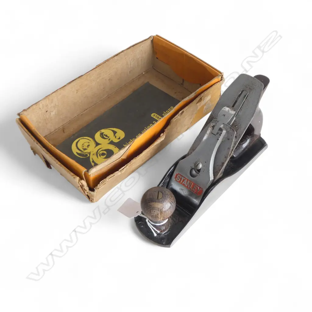 VINTAGE STANLEY BAILEY No.4 PLANE L.250mm in box Image 1++