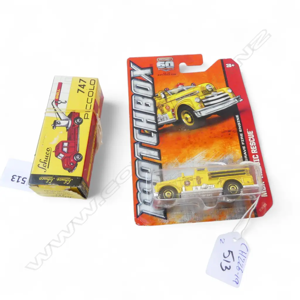 SCHUCO MARGIRUS-ABSCHLEPPWAGEN WRECKER TRUCK 747 1:90 in original box + AS NEW MATCHBOX MBX HEROIC RESCUE Image 1++