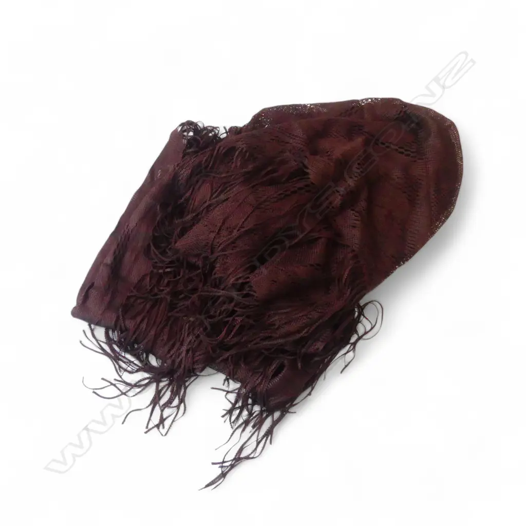 VINTAGE SHAWL DEPICTS TWO SWANS GOOD CONDITION, W.1800MM L.1160MM Image 1++