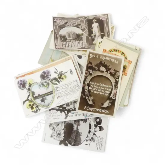  50+ ANTIQUE POSTCARDS – ALL CHRISTMAS & NEW YEAR 