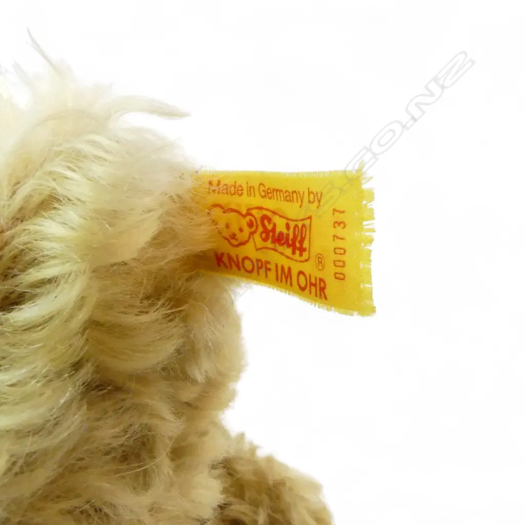 STEIFF CLASSIC MOHAIR TEDDY BEAR BUTTON IN EAR, L.350MM Image 1++
