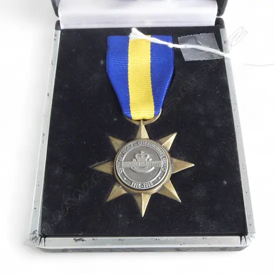 RSA 90th ANNIVERSARY COM. MEDAL IN CASE
