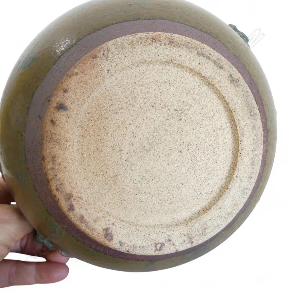 VINTAGE STONEWARE COOKING POT, H.222MM Image 1++