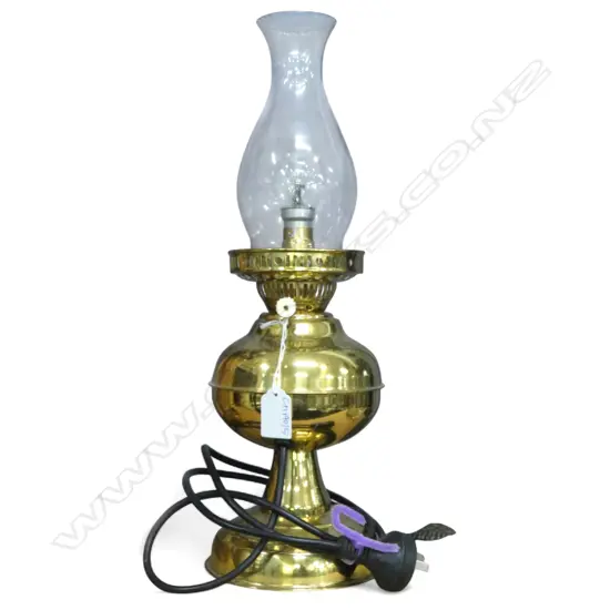 ELECTRIFIED KEROSENE LANTERN TABLE LAMP H.420mm