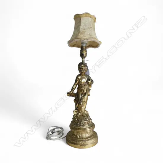 GOLD METAL TABLE LAMP H.570mm