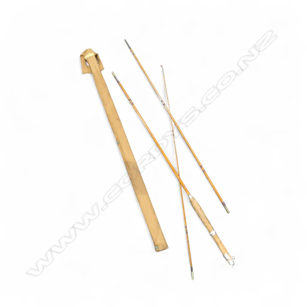 SEELY OCTAPUS BAGED SPLIT CANE ROD & BOXED TIPS L1000MM Image 1++