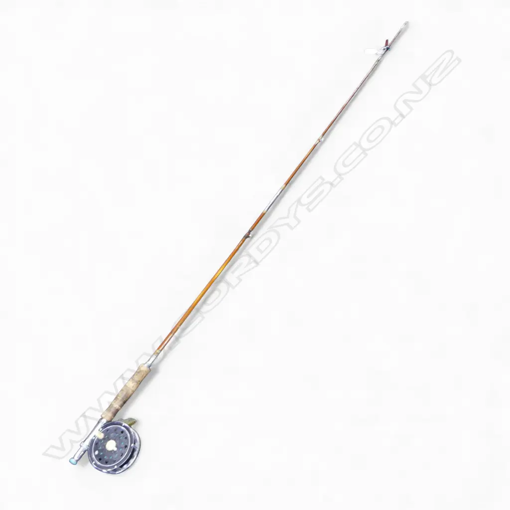 SPLIT CANE OLYMPIC ROD & OLYMPIC 460 FRESHWATER REEL L1620MM Image 1++
