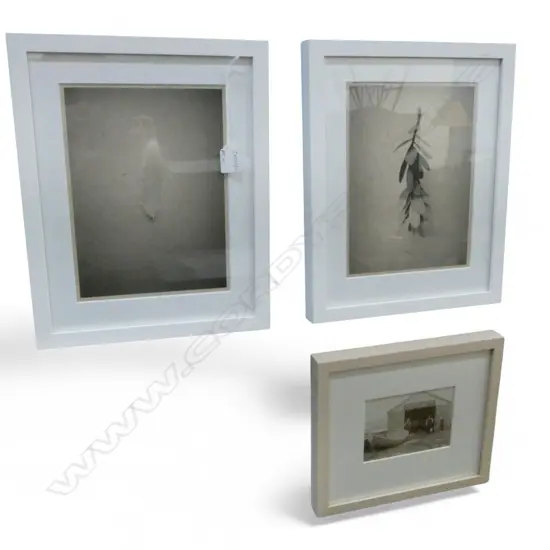 PR SARAH K. MATTHEW PRINTS 265x200mm + EARLY 20thC SEPIA PHOTO OF BOAT BUILDERS 105x150mm