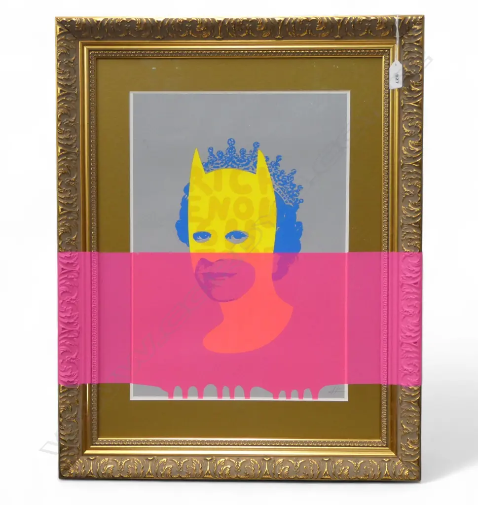 HEATH KANE, RICH ENOUGH TO BE BATMAN, SCREENPRINT, 620x490mm including frame Image 1++