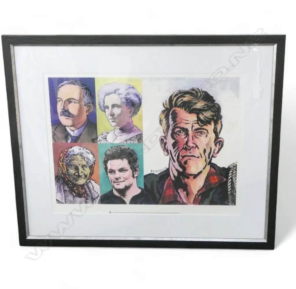 FRIZZELL / NZ HERALD 2013 PRINT 'KIWI LEGENDS' 420x555mm Image 1++