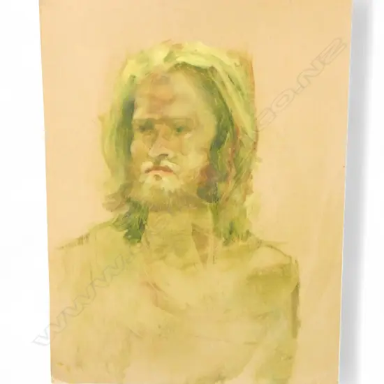 CHARLES ROSE (1921-2017) MALE PORTRAIT, OIL ON BOARD 600x505mm