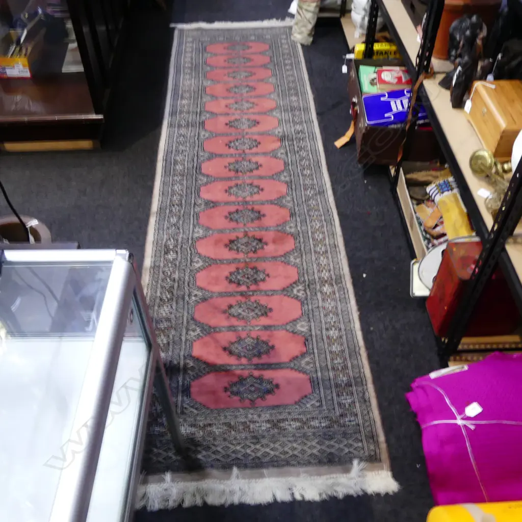 HAND KNOTTED WOOL PILE RUNNER 2830x770mm Image 1++