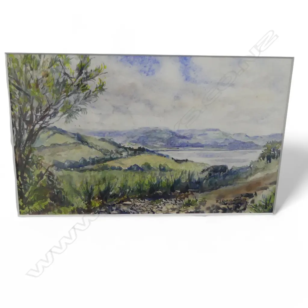 3 MODERN FRAMED WATERCOLOURS BY ELEANOR M. COWLES. LARGEST 195 x 295mm (IMAGE) UV GLAZED Image 1++