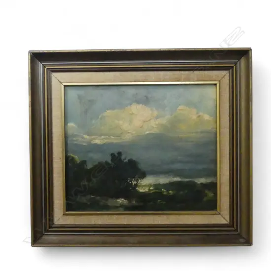 GREG WHITECLIFFE OIL ON BOARD 'EVENING SPECTACLE' 240 X 285mm