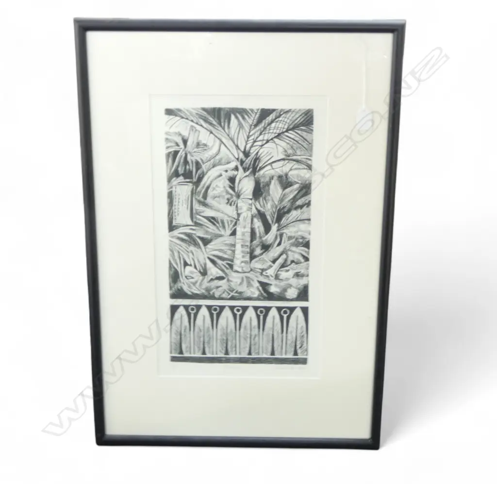 J. BENNETT 'NIKAU' PRINT 11/17 1999 490x280mm Image 1++