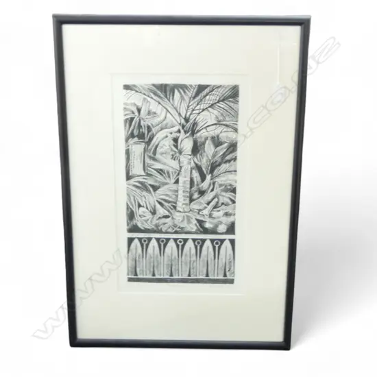 J. BENNETT 'NIKAU' PRINT 11/17 1999 490x280mm