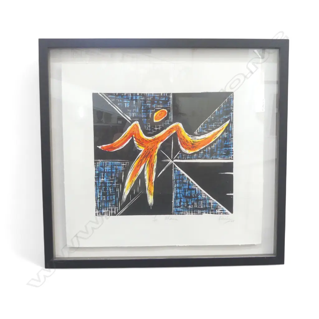 FATU FEU'U (b.1946) 'TE MANA' 1/1 '08 435x475mm Image 1++