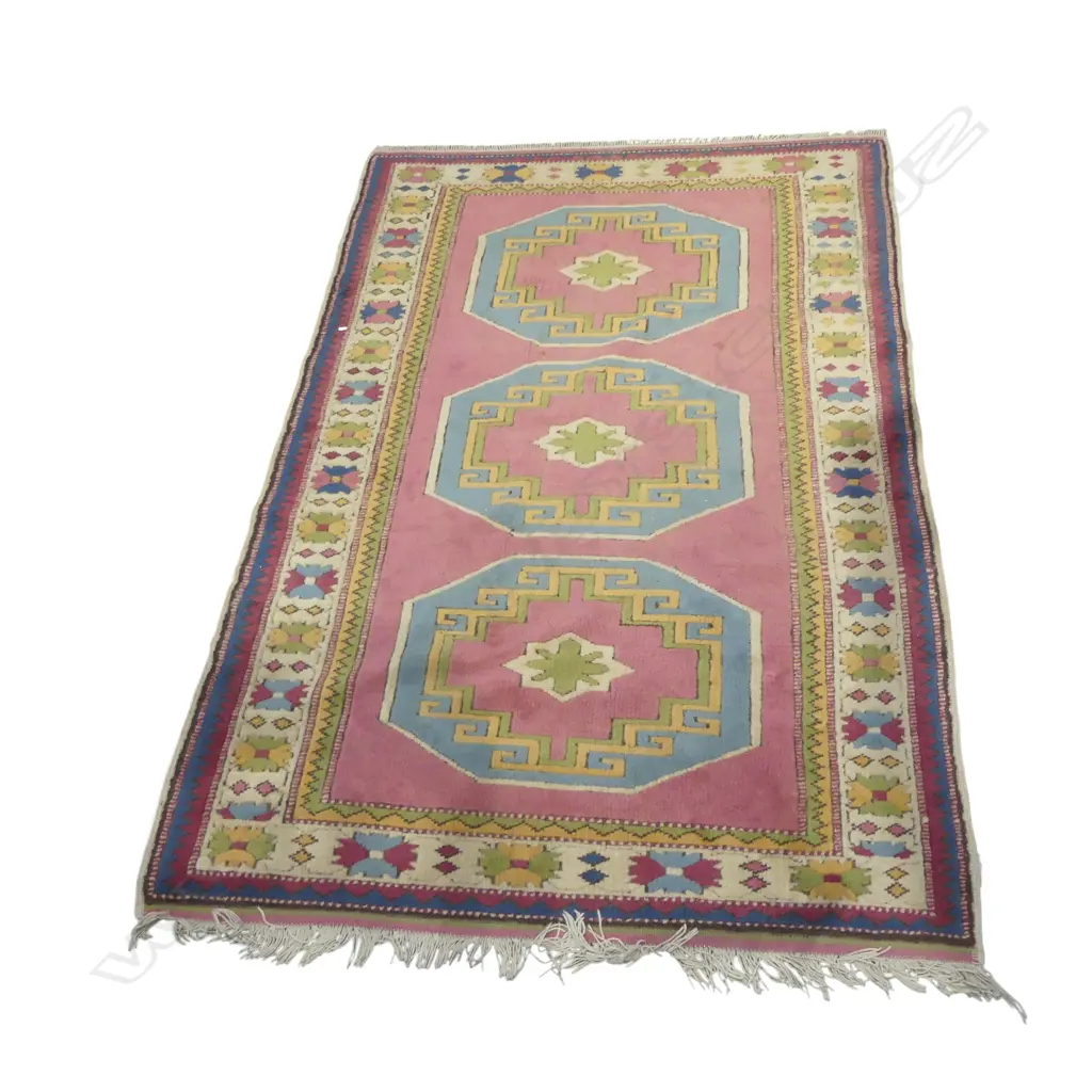 HAND KNOTTED WOOL PILE RUG 1940x1290mm Image 1++
