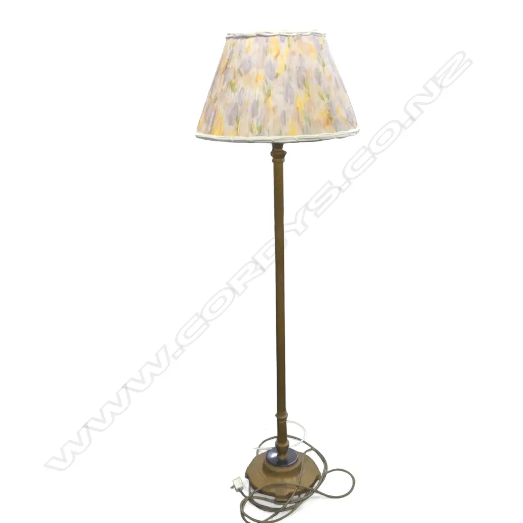 VINTAGEDECO GILT METAL 3 BRANCH LIGHT STANDARD LAMP H1620MM Image 1++