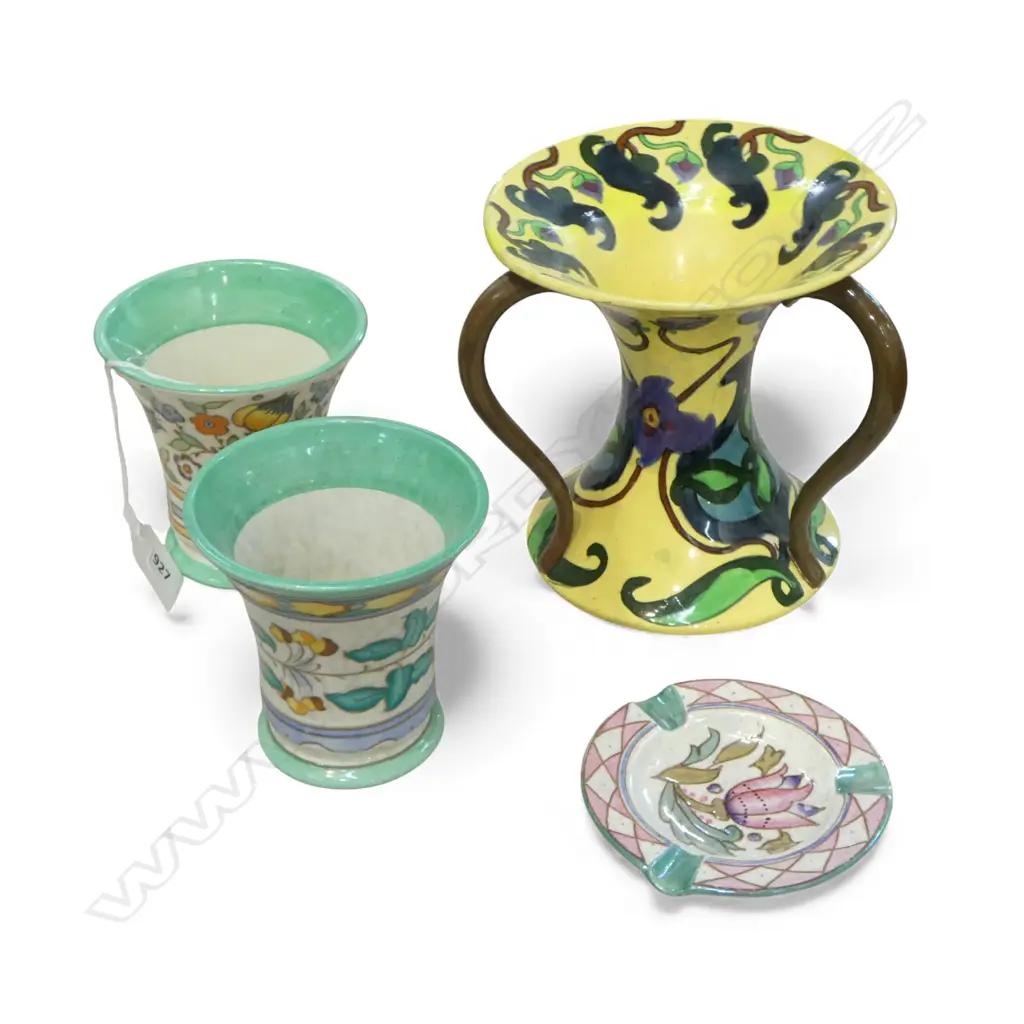 PR CHARLOTTE READ VASES H100MM & SMALL DISH DIA110 WITH FOLEY INTASIO VASE H150MM Image 1++