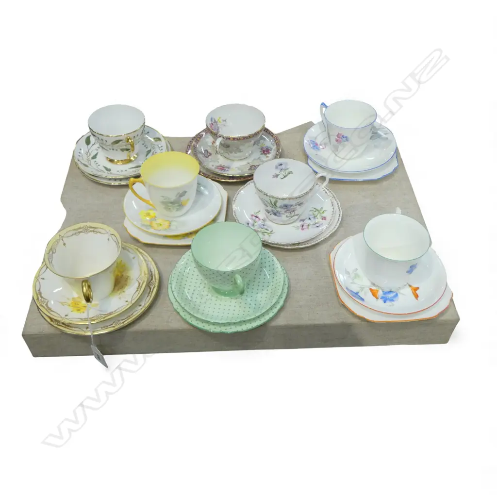 8 SHELLEY CHINA CSPS MIXED PATS Image 1++