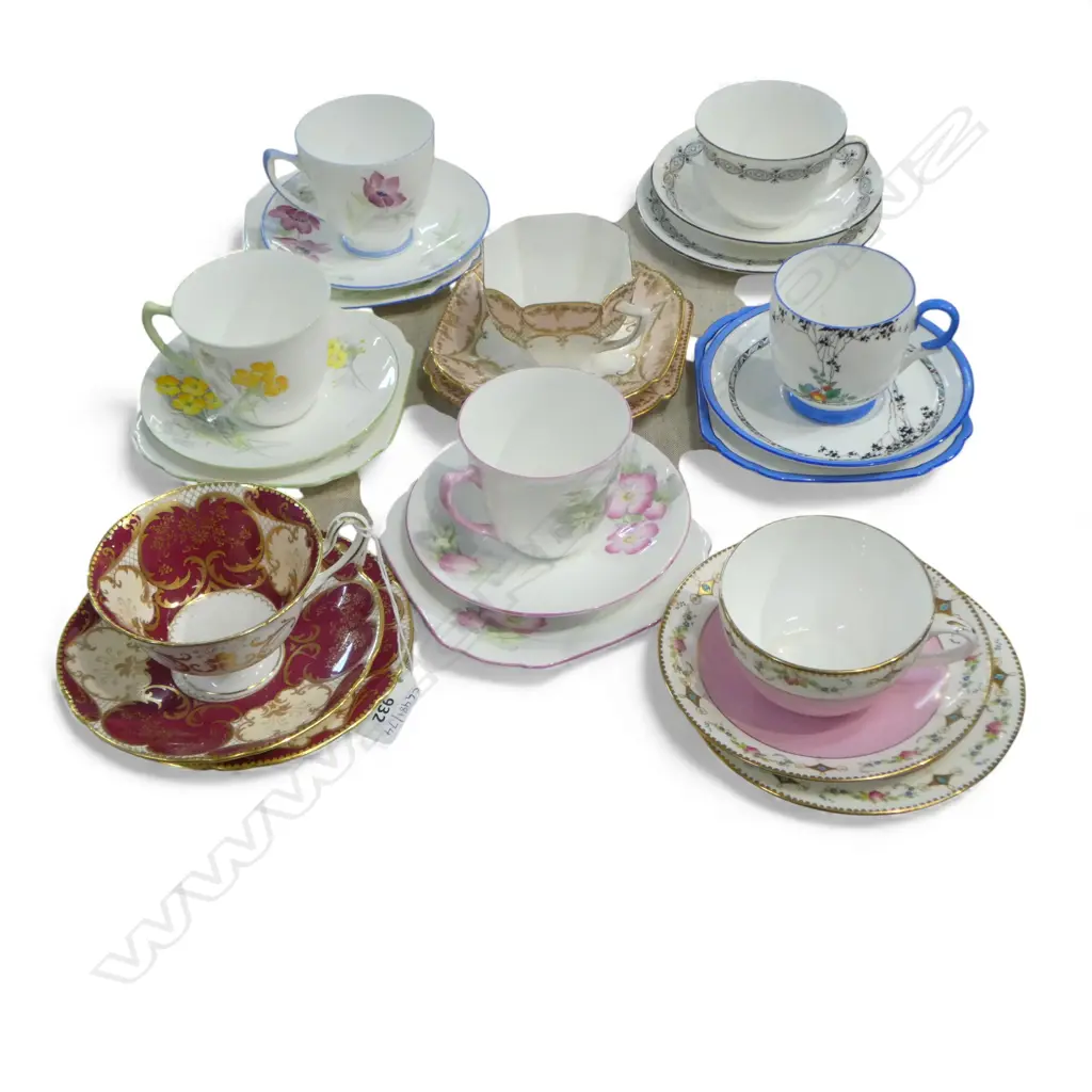 8 SHELLEY CHINA CSPS MIXED PATS Image 1++