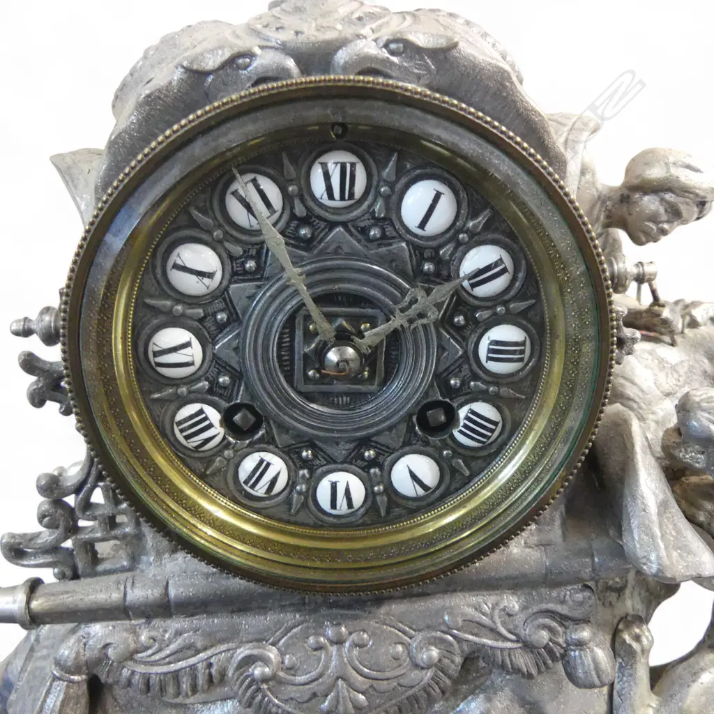 20thC REPRODUCTION ORNATE FRENCH ELEPHANT CLOCK, H.450mm Image 1++
