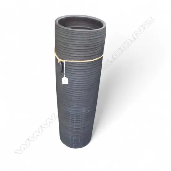 FREEDOM BLACK TERRACOTTA FLOOR VASE H.710mm