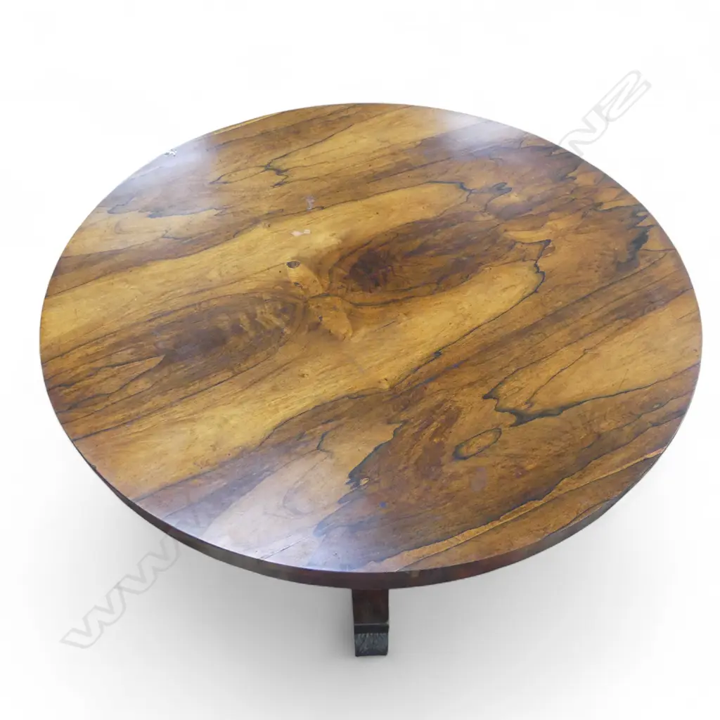 WILLIAM IV ROSEWOOD PEDASTAL TABLE Dia.1310mm Image 1++