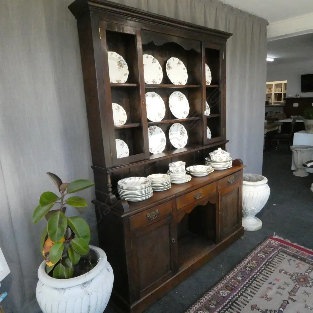 ANTIQUE HUTCH DRESSER 1575x395x2100mm Image 1++