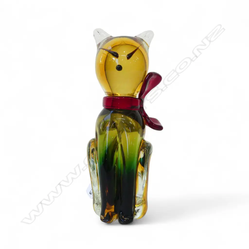 MURANO ART GLASS CAT H.170mm Image 1++
