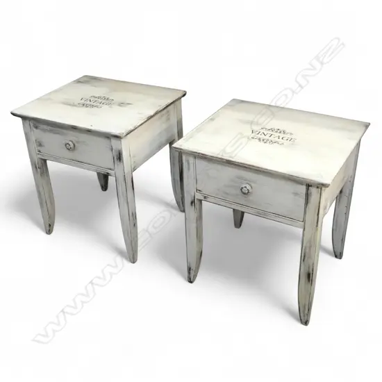 PR PAINTED BEDSIDE TABLES 505x445x570mm